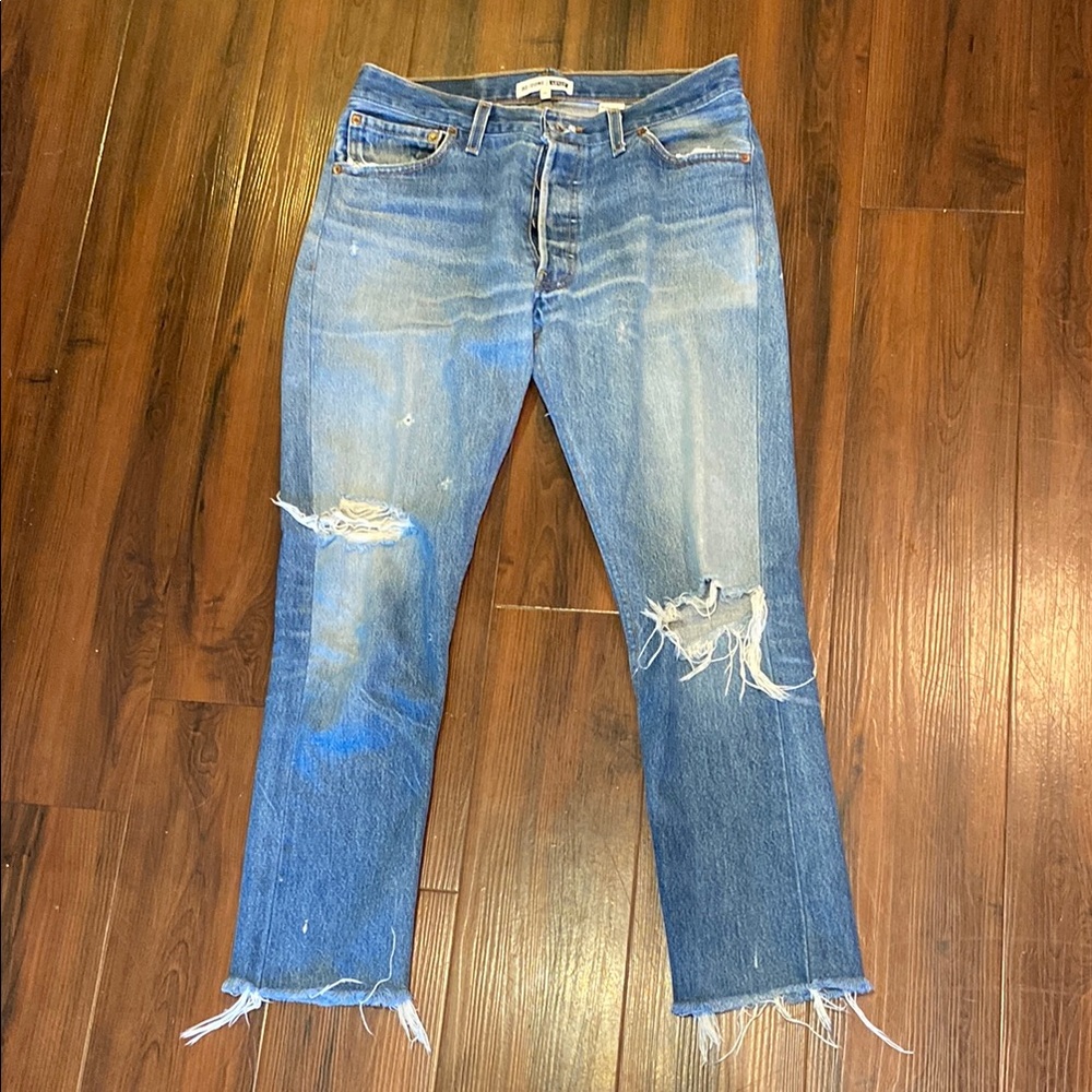 Re/Done Classic Blue Denim Jeans